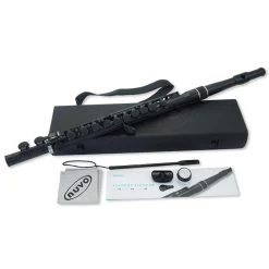Nuvo Straight Head Student Flute In Black