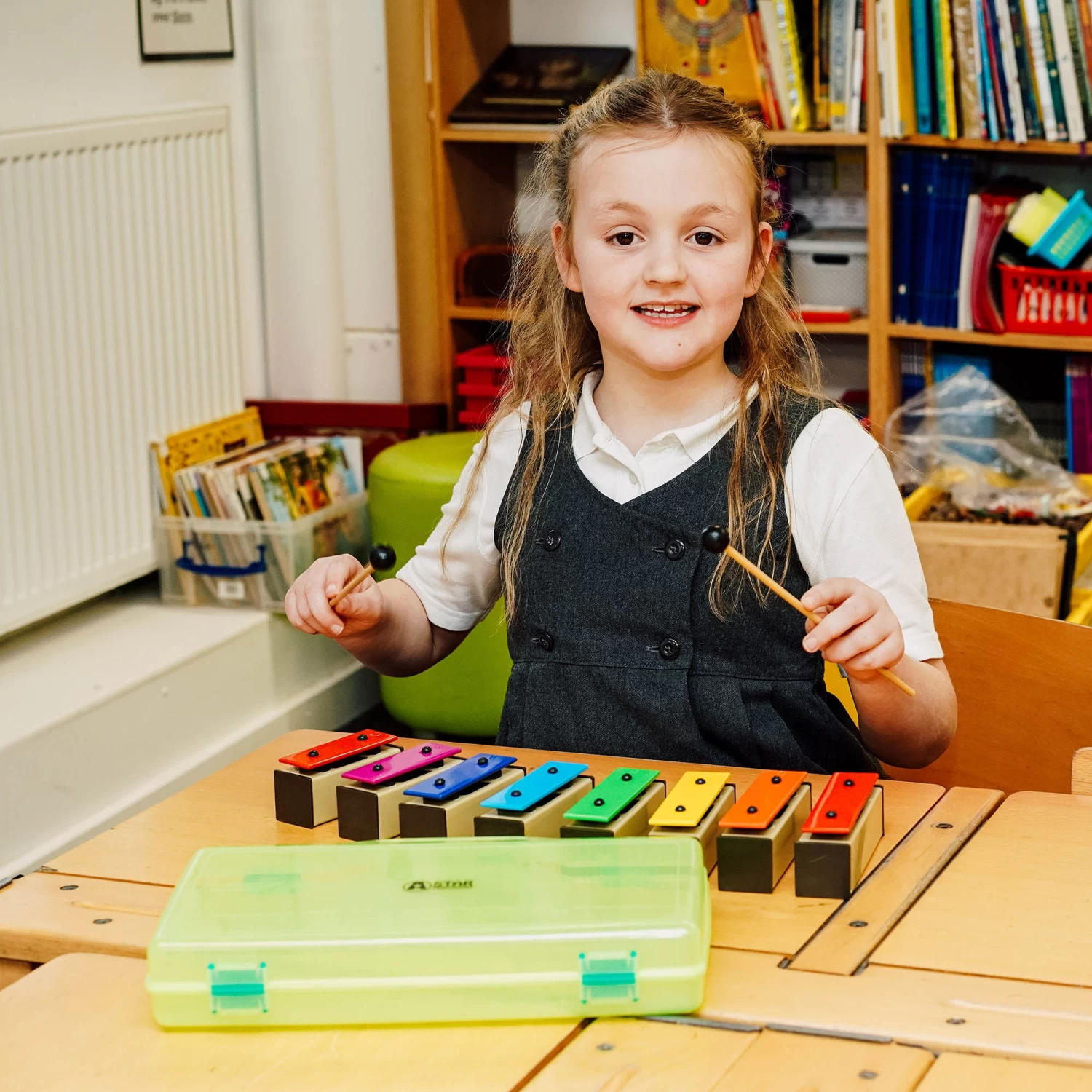 A-Star Rainbow Chime Bar Set In Hard Case - Image 4