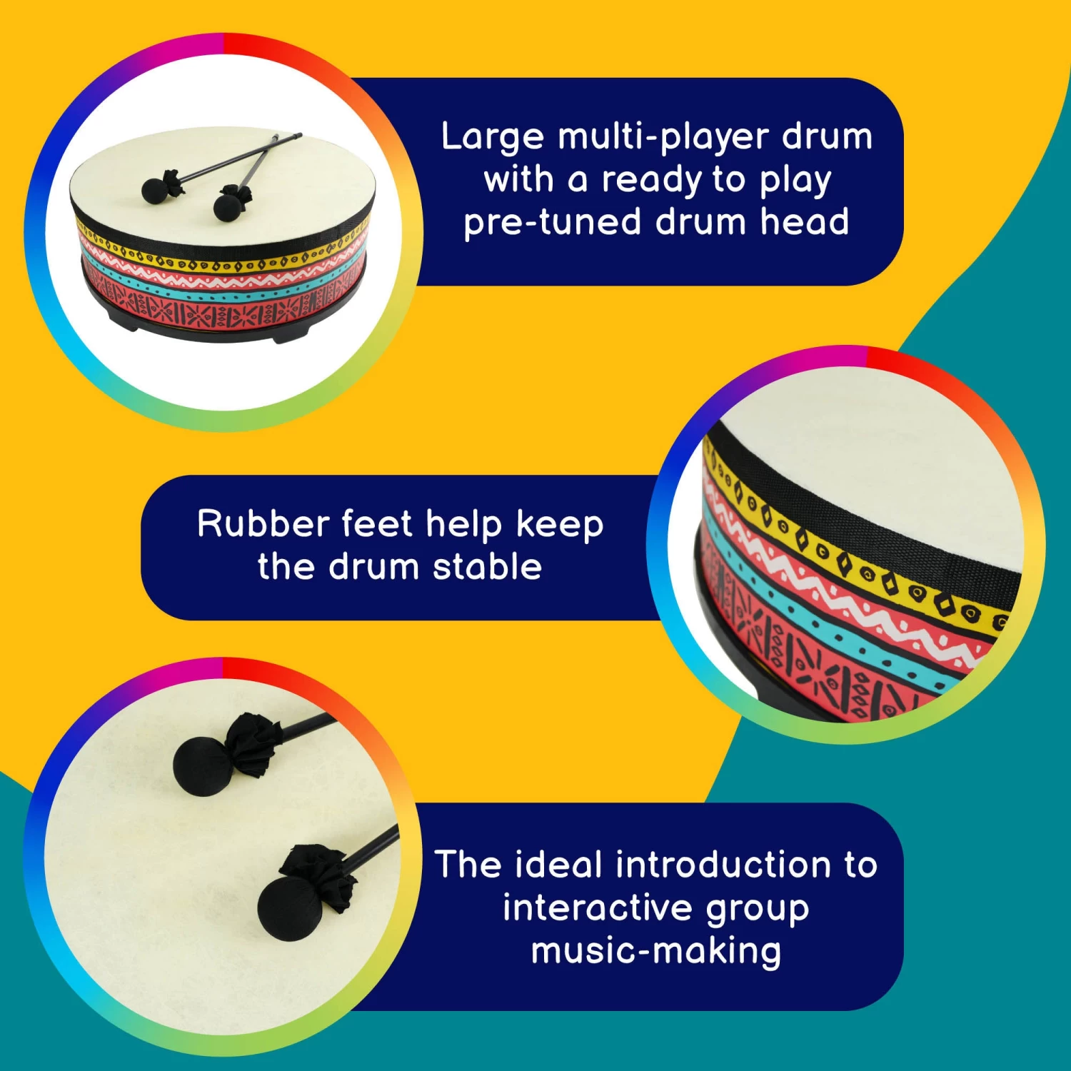 A-Star 22 Inch Gathering Drum With Beaters - Image 2