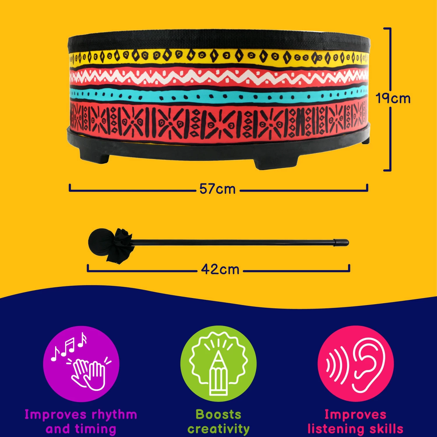 A-Star 22 Inch Gathering Drum With Beaters - Image 3