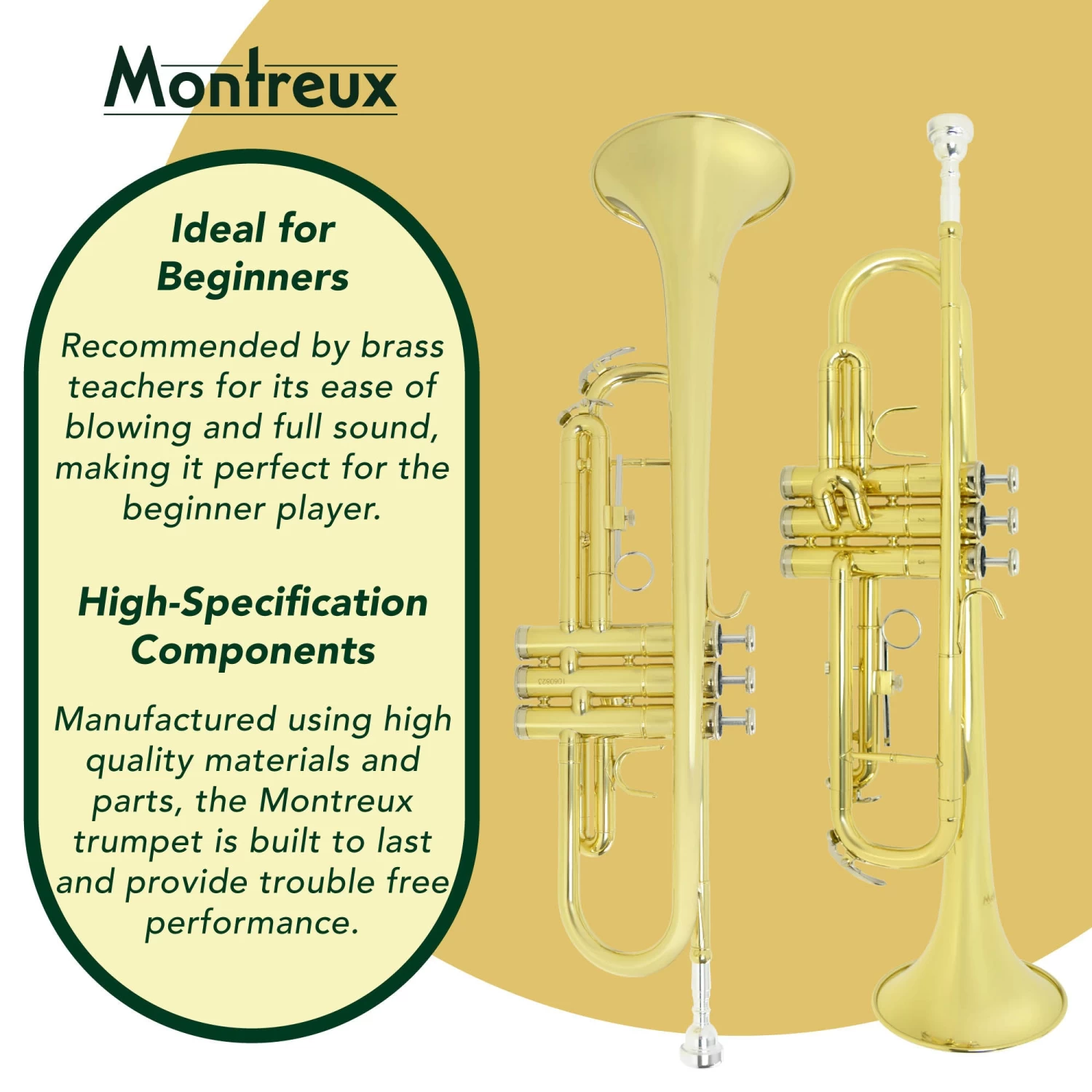 Montreux Student Bb Trumpet - Image 3