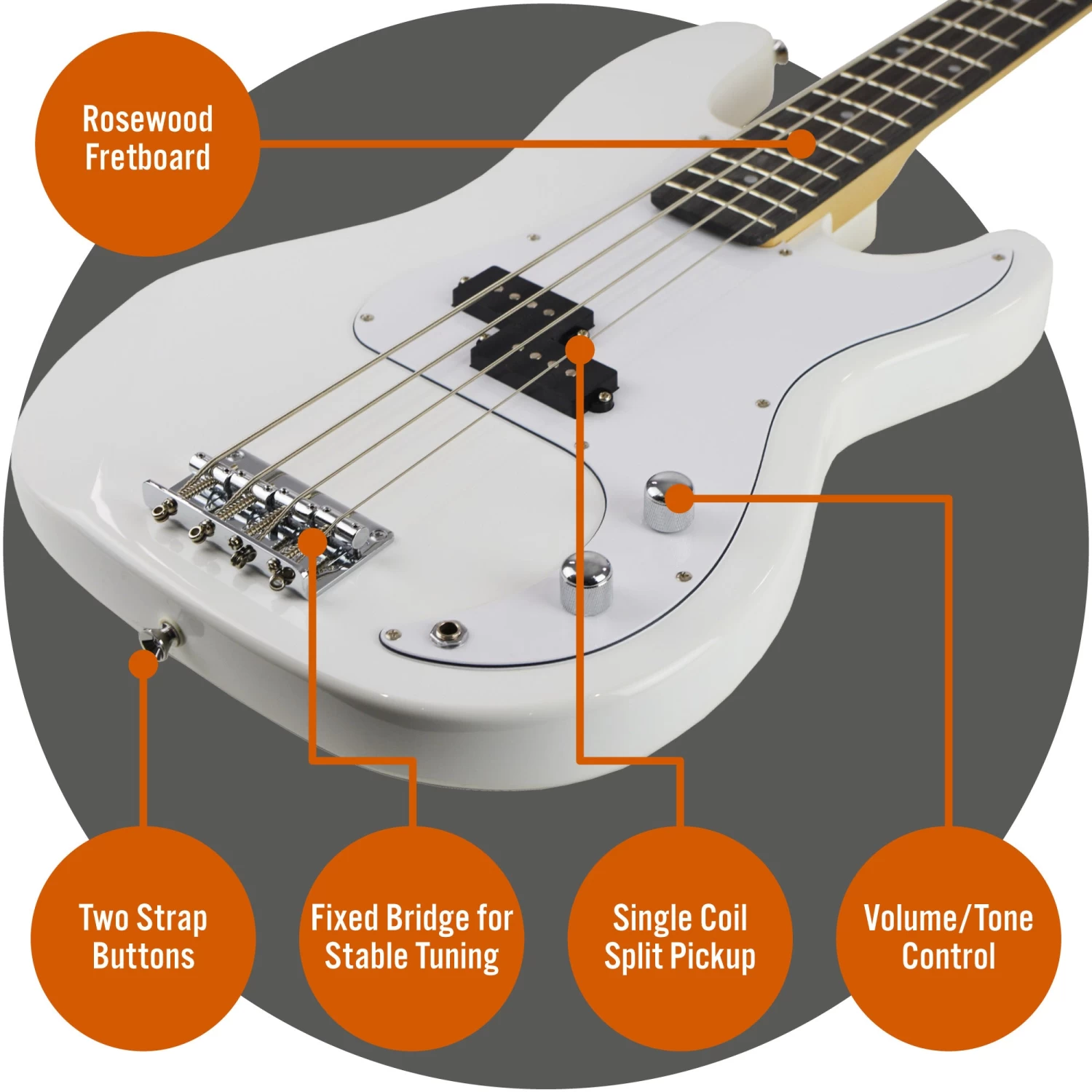 3rd Avenue Electric Bass Guitar Pack - Image 13