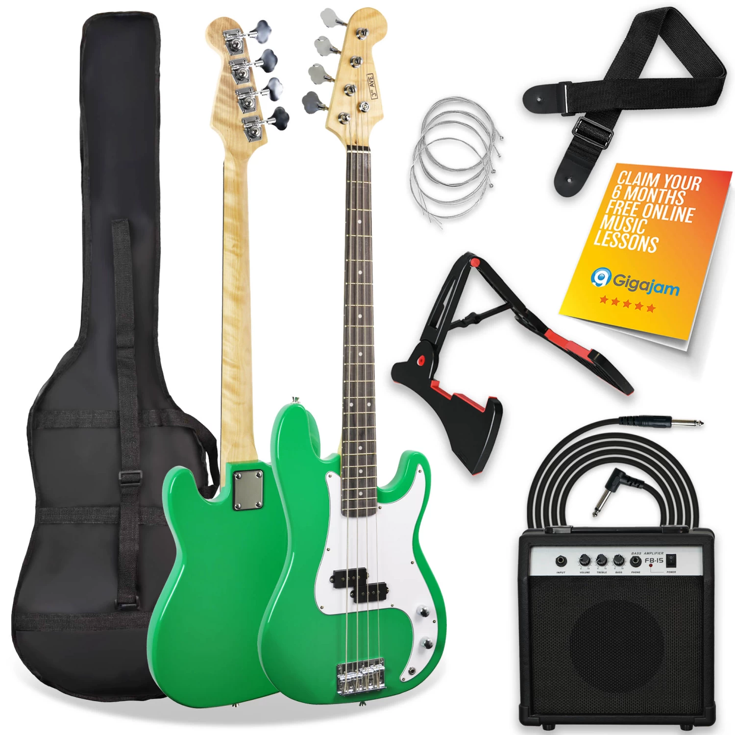 3rd Avenue Electric Bass Guitar Pack - Image 5