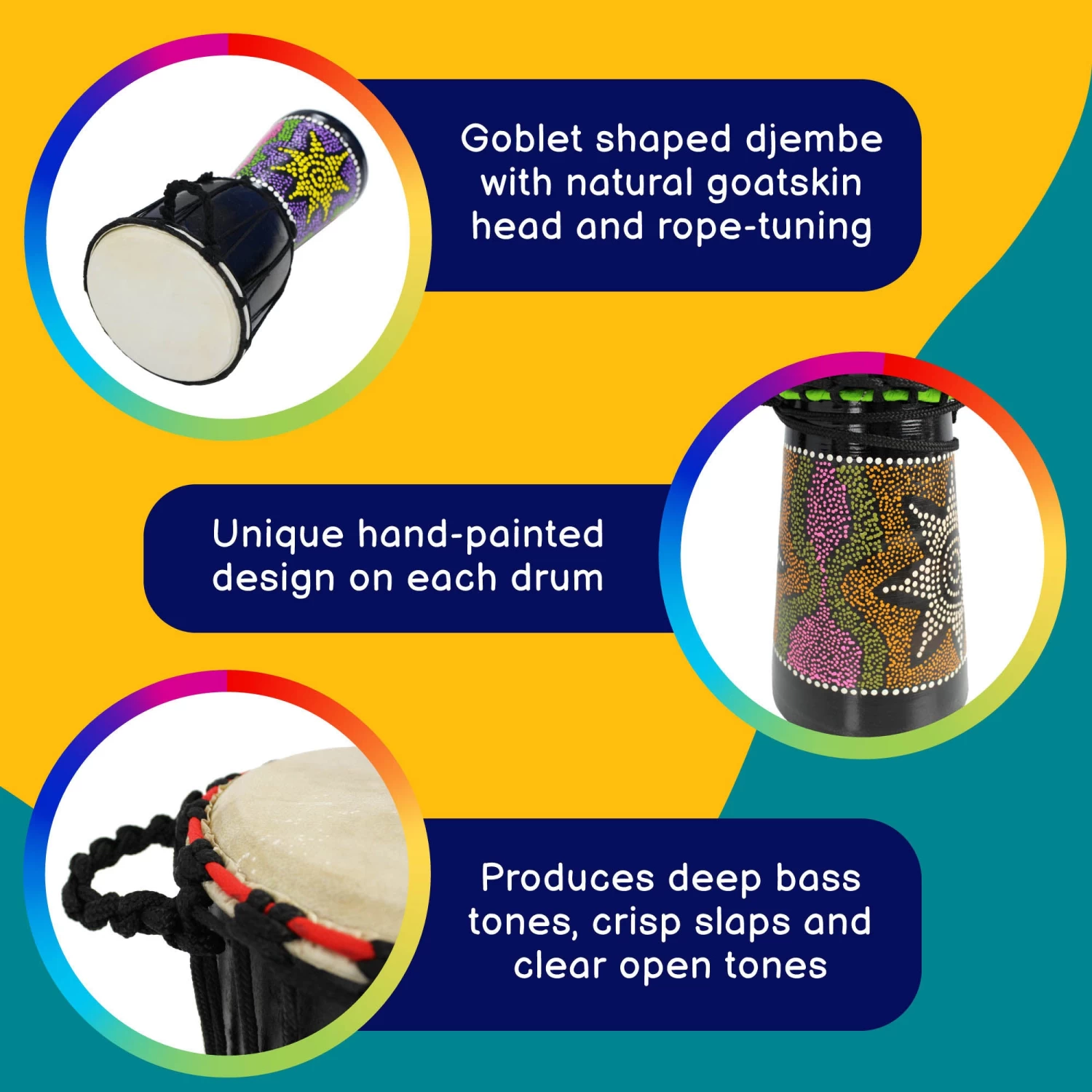 A-Star Djembe - Pack Of 4 - Image 2