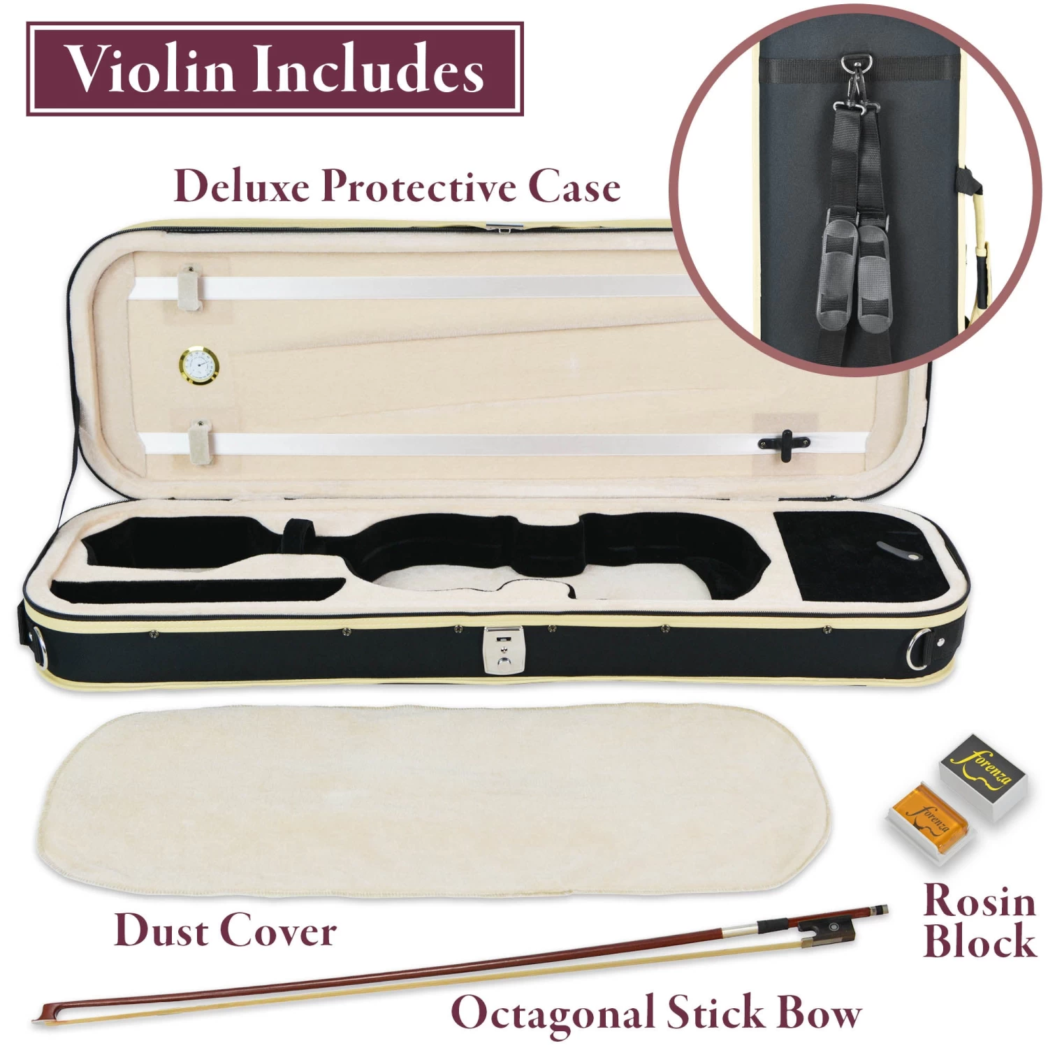 Forenza Secondo Series Violin - Full Size - Image 3