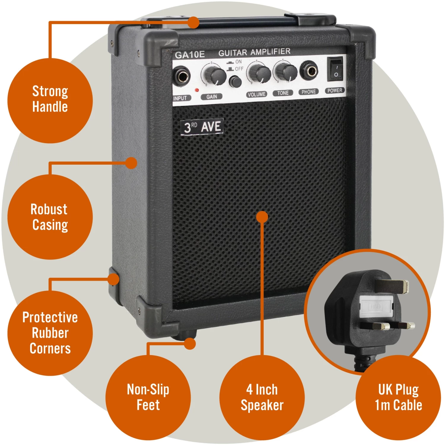 3rd Avenue 10W RMS Guitar Amplifier - Image 4