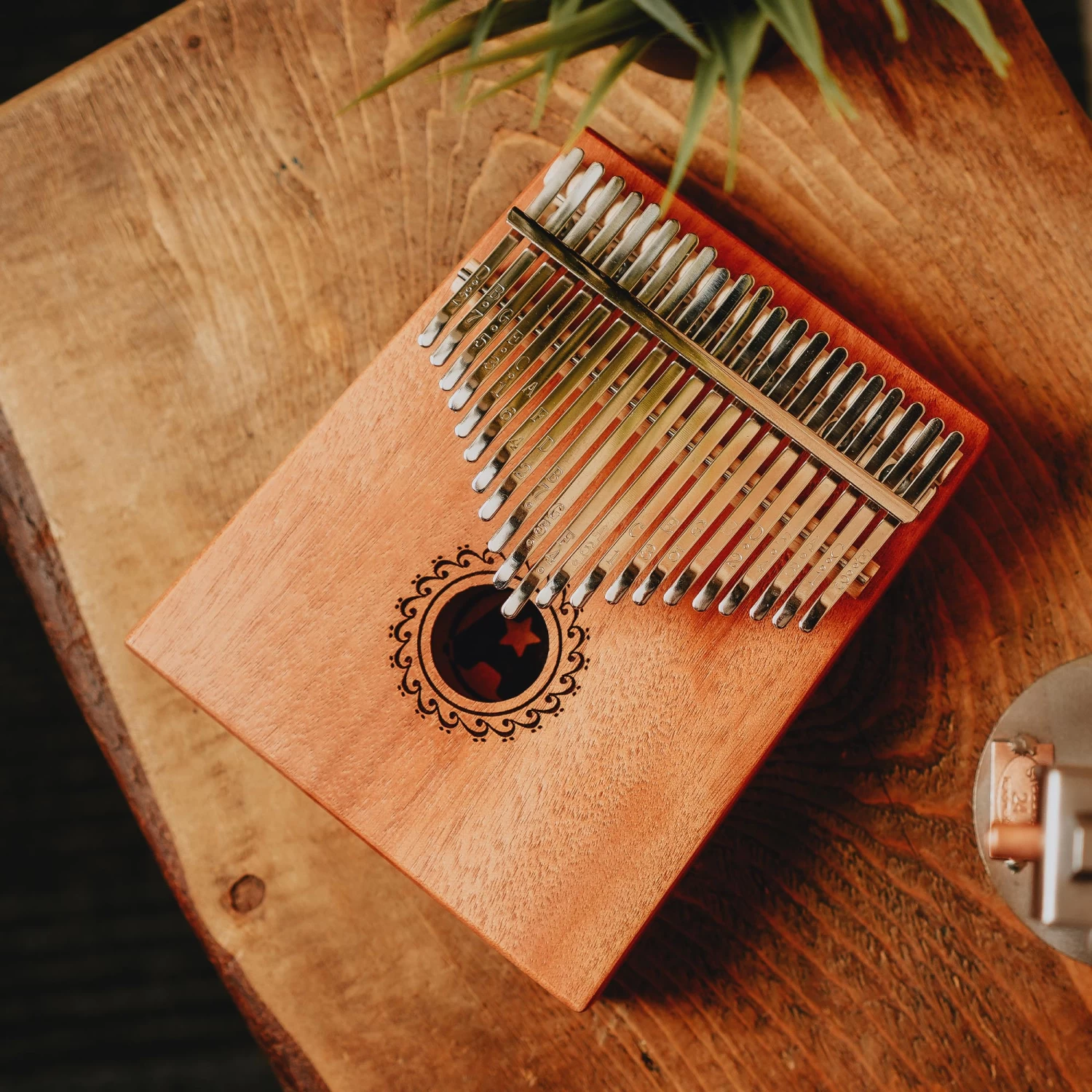A-Star 21 Key Kalimba Thumb Piano - Natural - Image 5