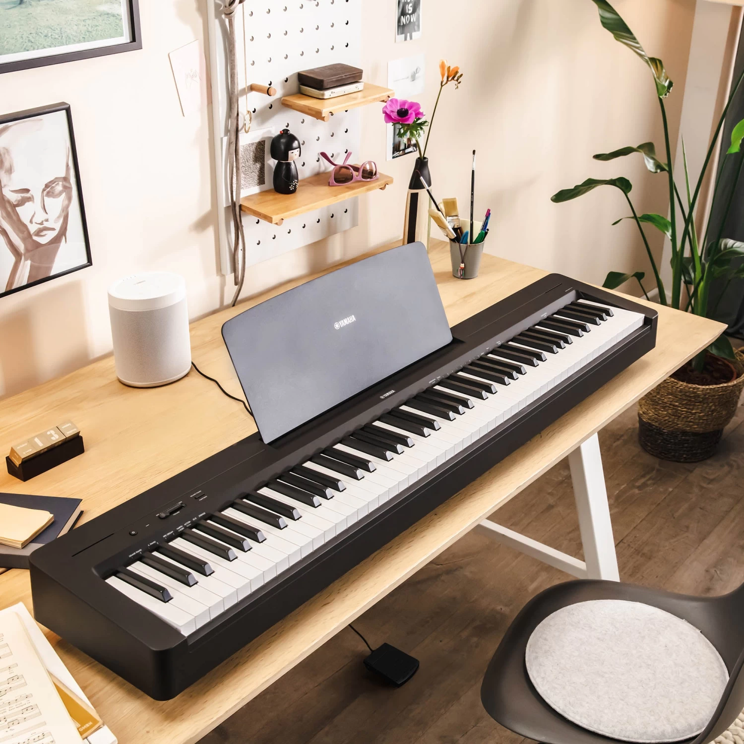 Yamaha P145 P-Series Digital Piano In Black - Image 6