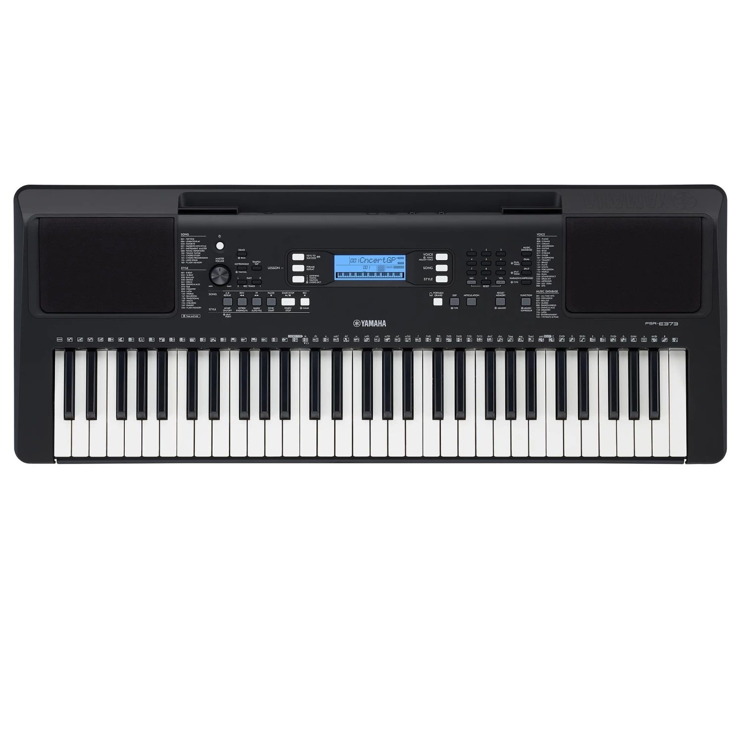 Yamaha PSRE373 Portable Keyboard With Remote Music Lesson