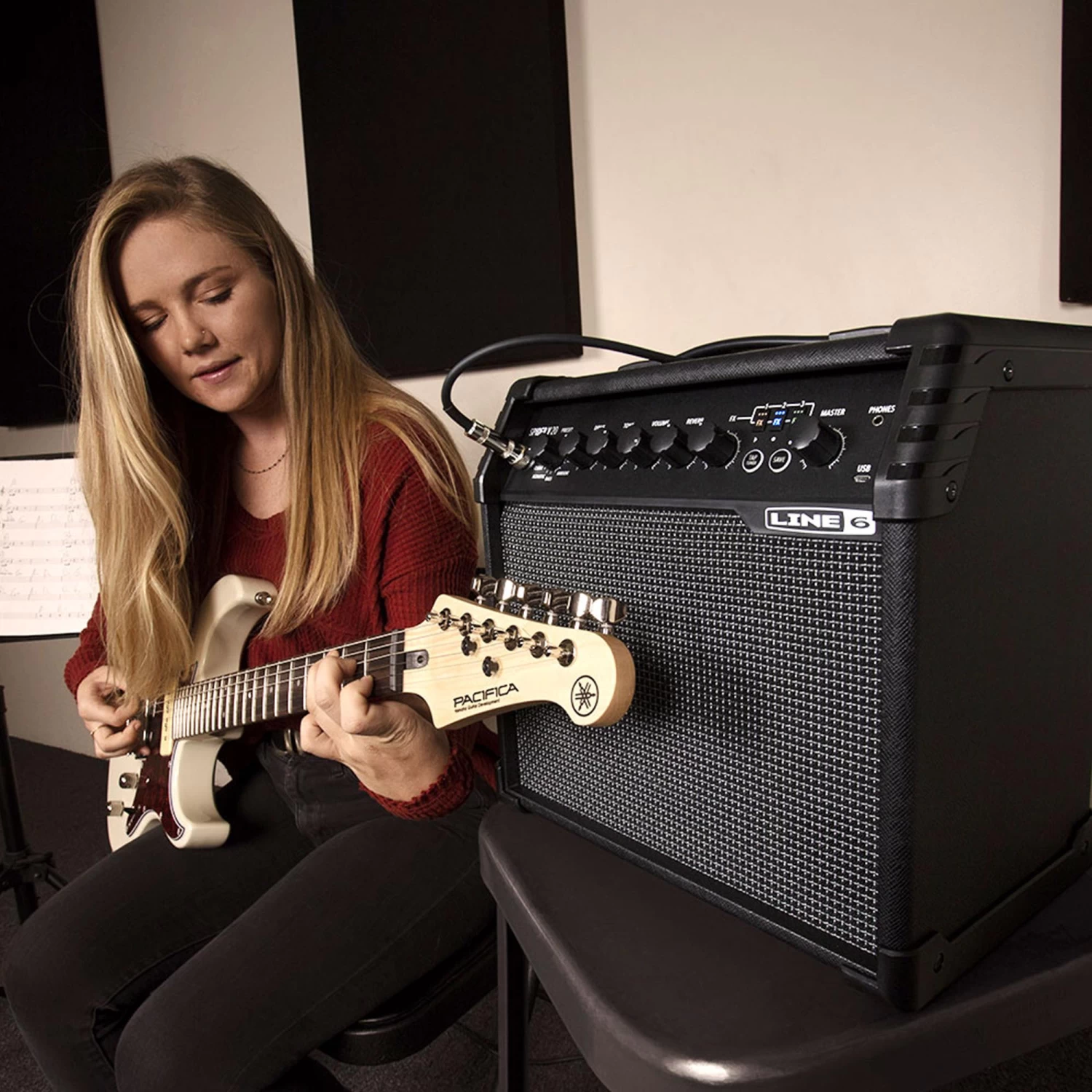 Yamaha Line 6 Spider V 20 Guitar Amp - Image 2