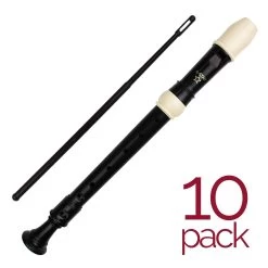 A Star Brown & White Descant Recorder Pack